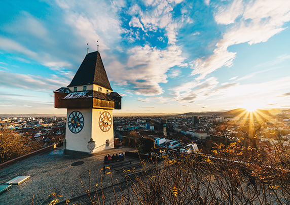Bild: Uhrturm in Graz